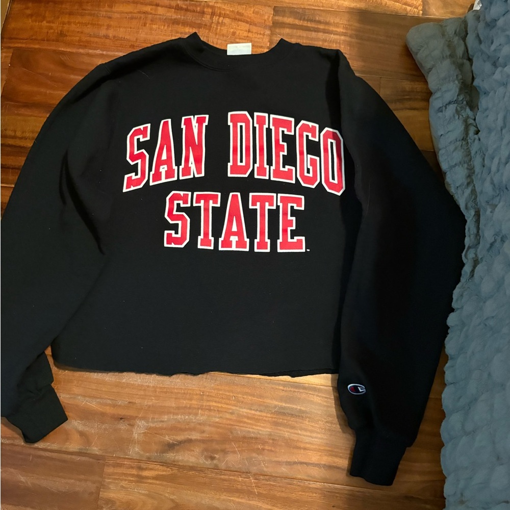 Vintage Champion San Diego State‎ Cropped Sweatshirt XS (1080)